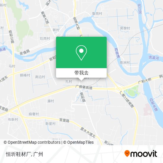 恒圻鞋材厂地图