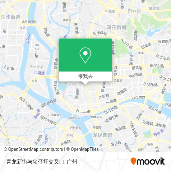青龙新街与猪仔圩交叉口地图