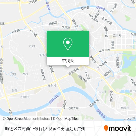 顺德区农村商业银行(大良黄金分理处)地图