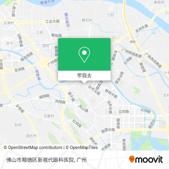 佛山市顺德区新视代眼科医院地图