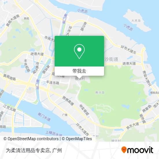 为柔清洁用品专卖店地图