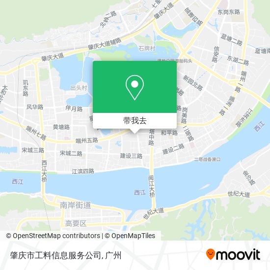 肇庆市工料信息服务公司地图