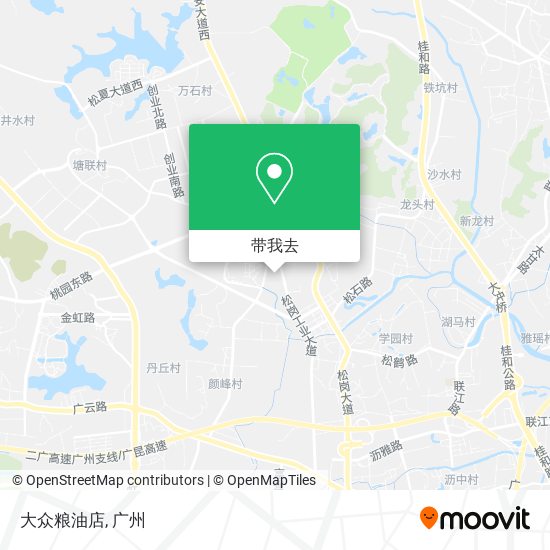大众粮油店地图