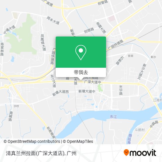 清真兰州拉面(广深大道店)地图