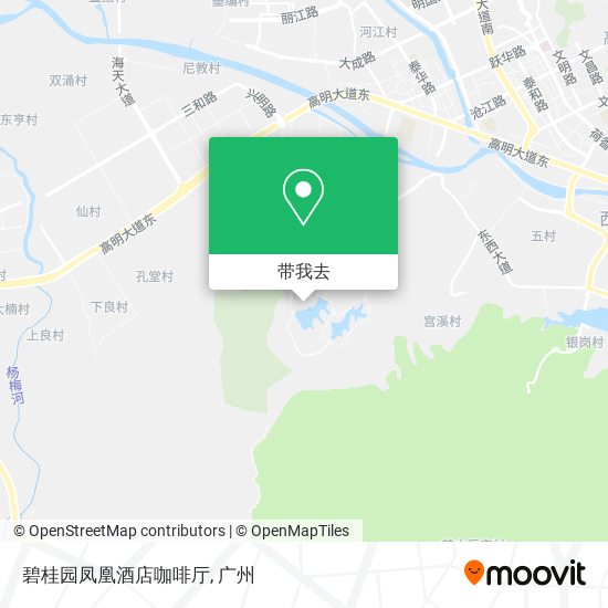 碧桂园凤凰酒店咖啡厅地图