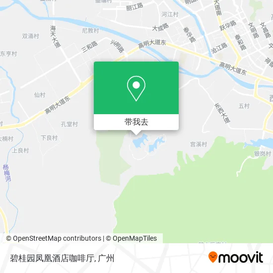 碧桂园凤凰酒店咖啡厅地图