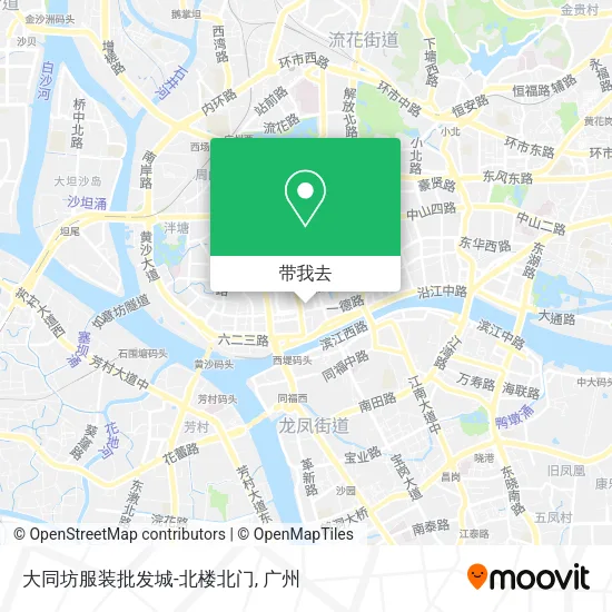 大同坊服装批发城-北楼北门地图