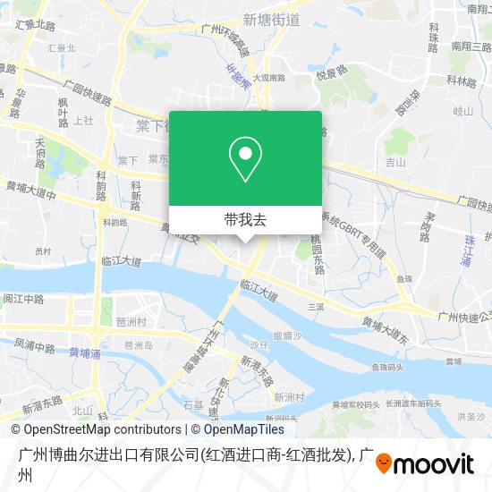 广州博曲尔进出口有限公司(红酒进口商-红酒批发)地图