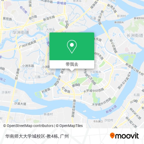 华南师大大学城校区-教4栋地图