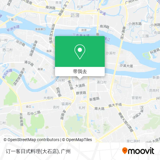 订一客日式料理(大石店)地图