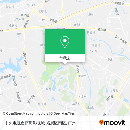 中央电视台南海影视城-拓展区南区地图