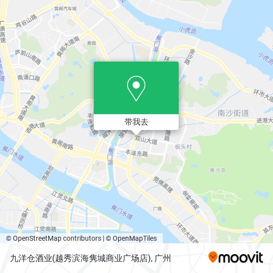 九洋仓酒业(越秀滨海隽城商业广场店)地图