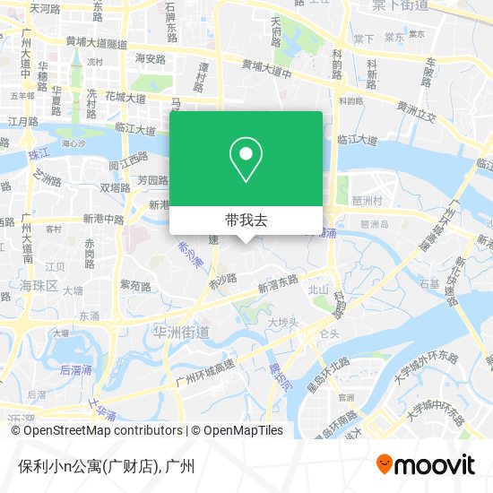 保利小n公寓(广财店)地图