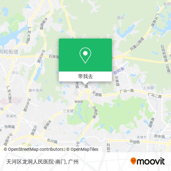 天河区龙洞人民医院-南门地图