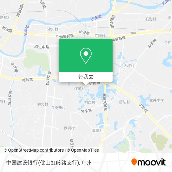 中国建设银行(佛山虹岭路支行)地图