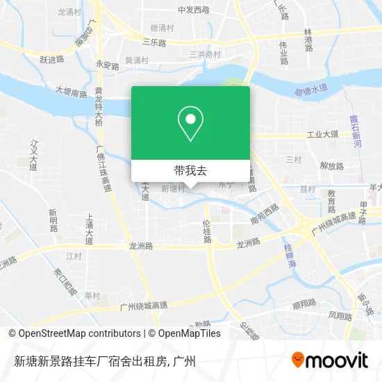 新塘新景路挂车厂宿舍出租房地图