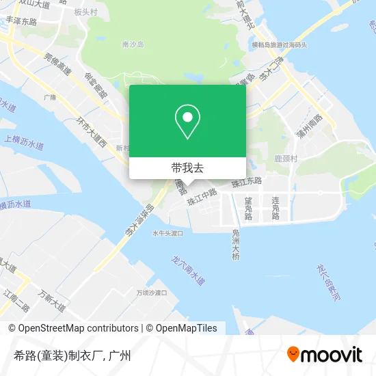 希路(童装)制衣厂地图