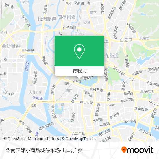 华南国际小商品城停车场-出口地图