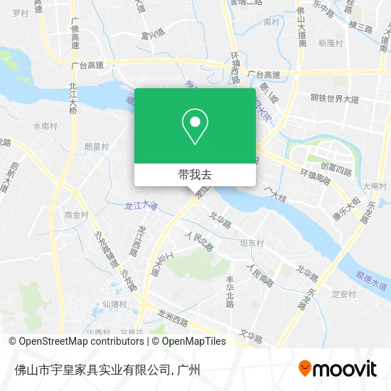 佛山市宇皇家具实业有限公司地图
