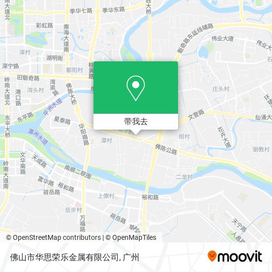 佛山市华思荣乐金属有限公司地图
