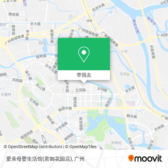 爱亲母婴生活馆(君御花园店)地图
