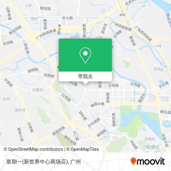 星期一(新世界中心商场店)地图