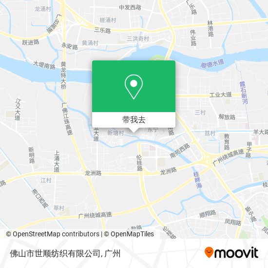 佛山市世顺纺织有限公司地图