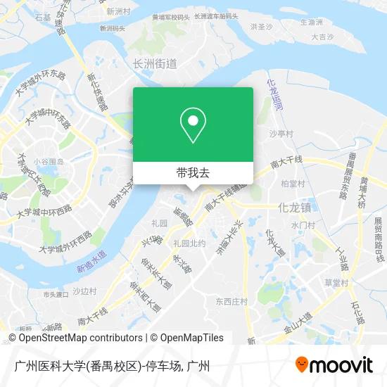广州医科大学(番禺校区)-停车场地图