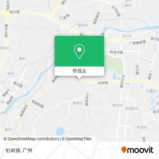 虹岭路地图