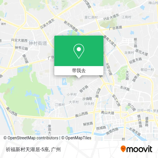 祈福新村天湖居-5座地图