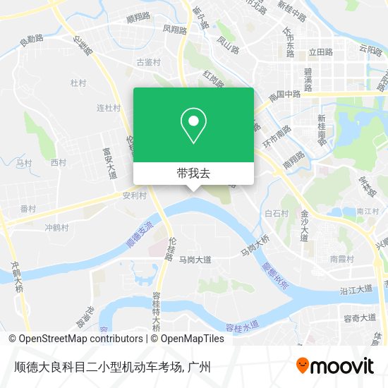 顺德大良科目二小型机动车考场地图