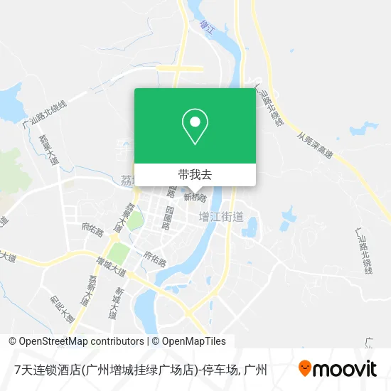 7天连锁酒店(广州增城挂绿广场店)-停车场地图