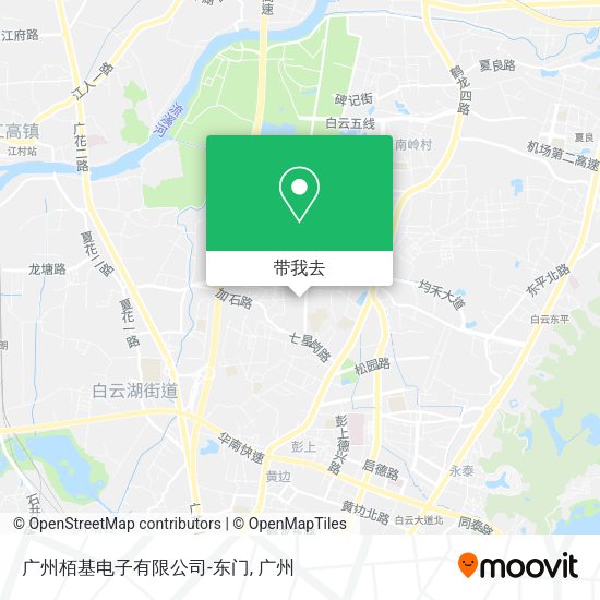 广州栢基电子有限公司-东门地图
