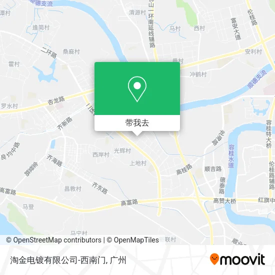 淘金电镀有限公司-西南门地图