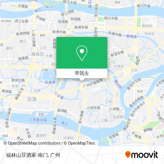 福林山荘酒家-南门地图