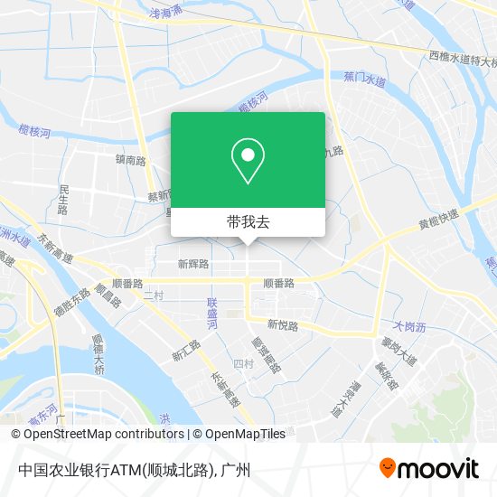 中国农业银行ATM(顺城北路)地图