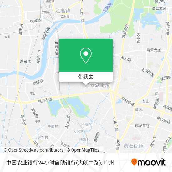 中国农业银行24小时自助银行(大朗中路)地图