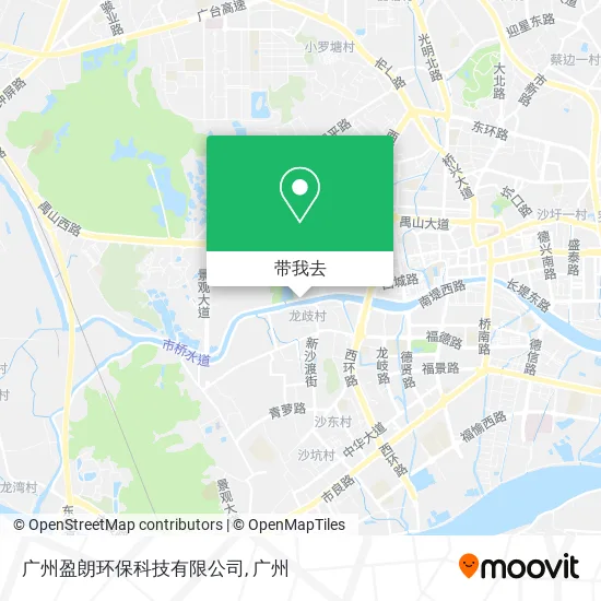 广州盈朗环保科技有限公司地图