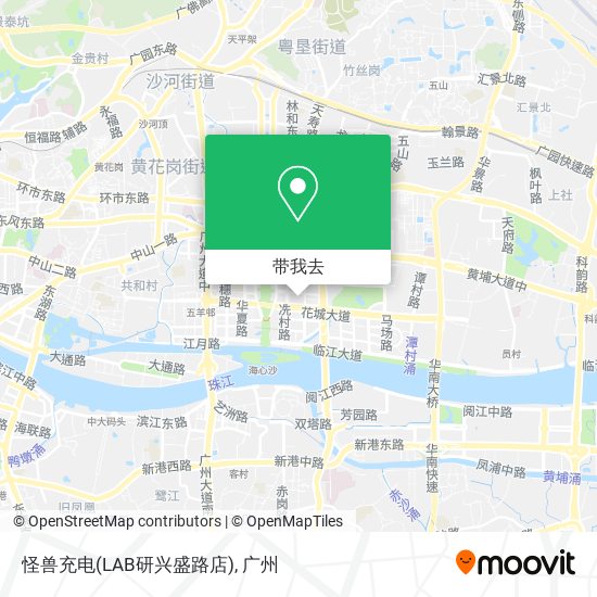 怪兽充电(LAB研兴盛路店)地图