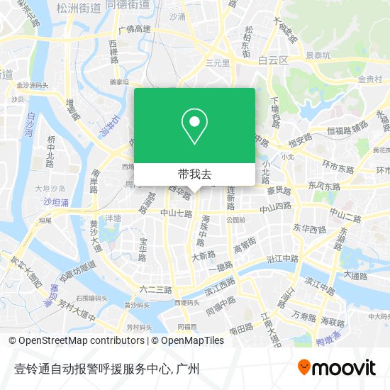 壹铃通自动报警呼援服务中心地图