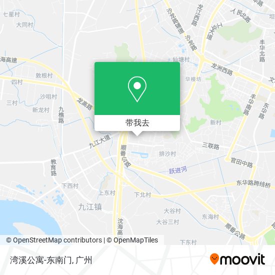 湾溪公寓-东南门地图