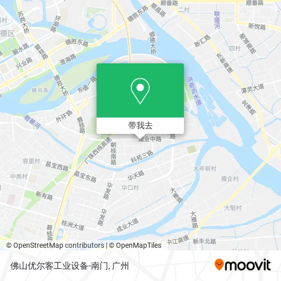 佛山优尔客工业设备-南门地图