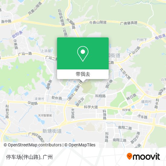 停车场(伴山路)地图