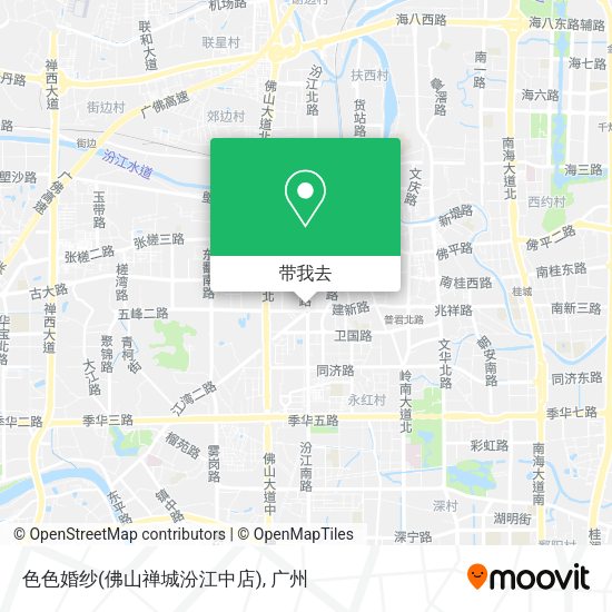 色色婚纱(佛山禅城汾江中店)地图