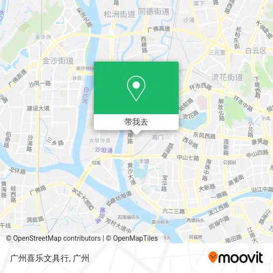 广州喜乐文具行地图