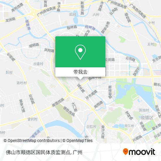 佛山市顺德区国民体质监测点地图