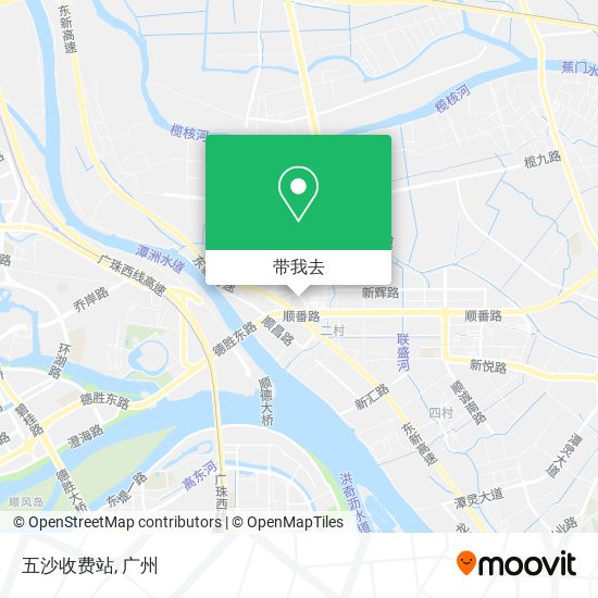 五沙收费站地图