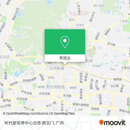 时代新世界中心北塔-西北门地图