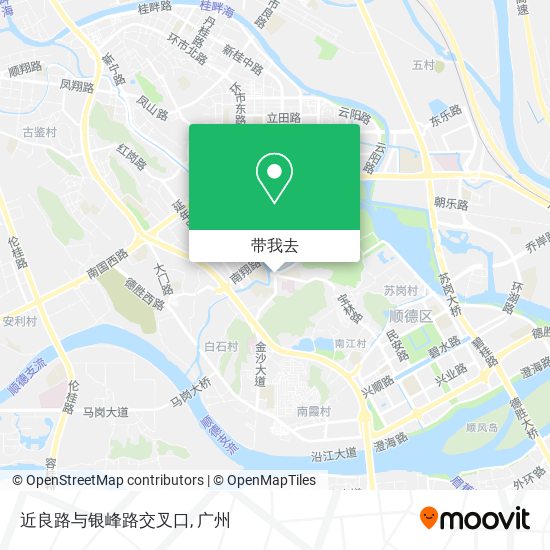 近良路与银峰路交叉口地图