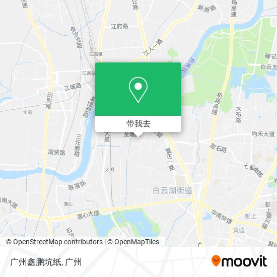广州鑫鹏坑纸地图